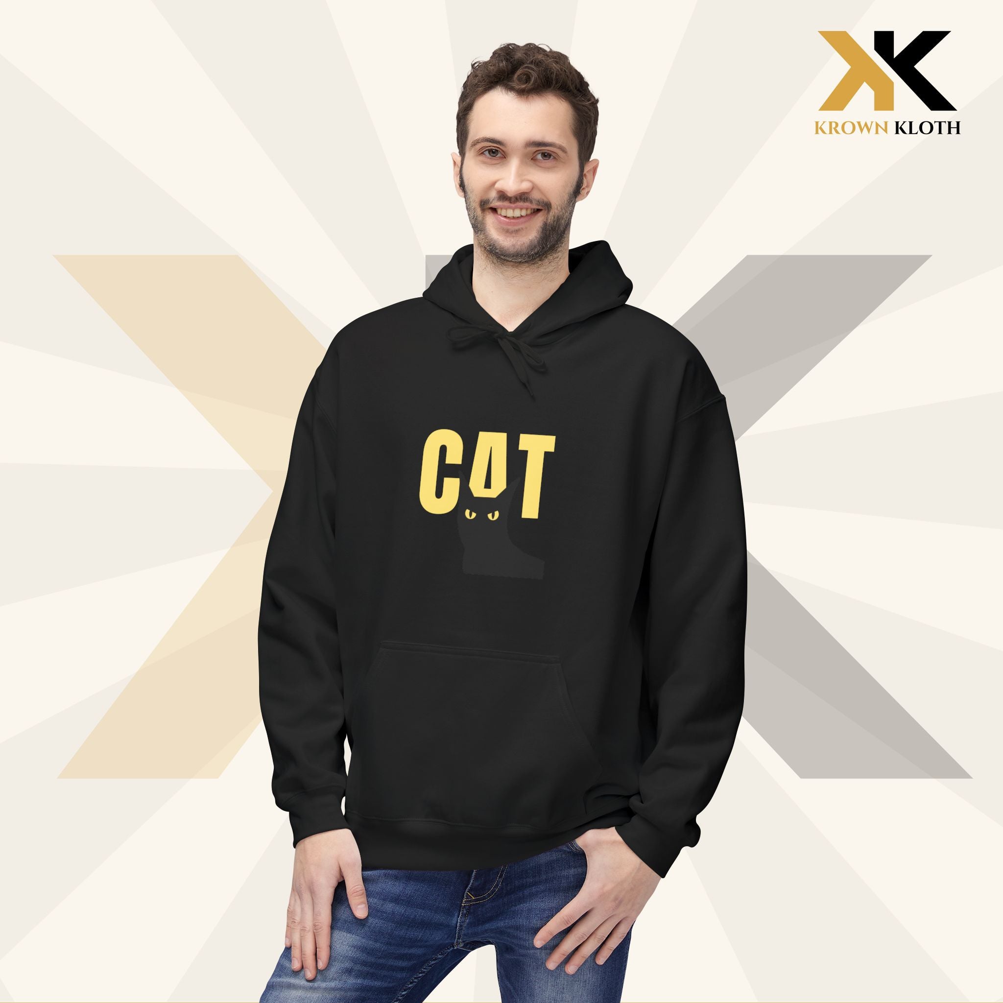 Krown Cat-Themed Hoodie