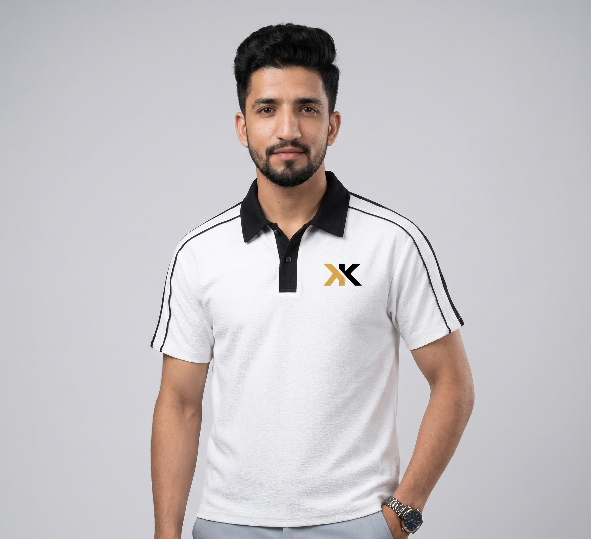 Krown Kloth Monarch Contrast Polo Luxury Streetwear UK