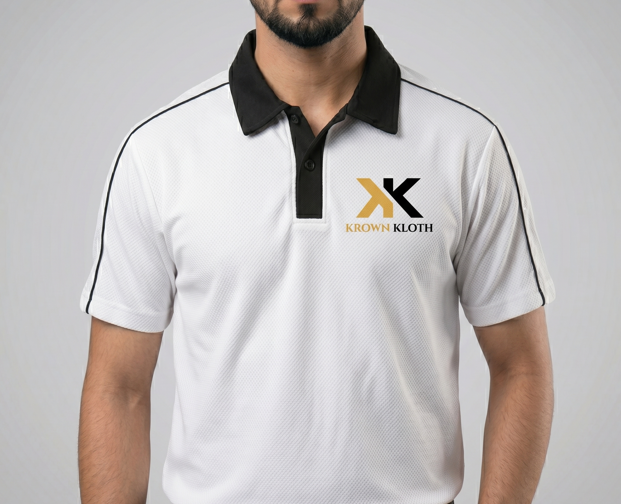 Krown Kloth Monarch Contrast Polo Luxury Streetwear UK