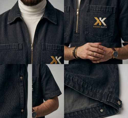 Krown Kloth Obsidian Heritage Half-Zip Luxury Streetwear UK