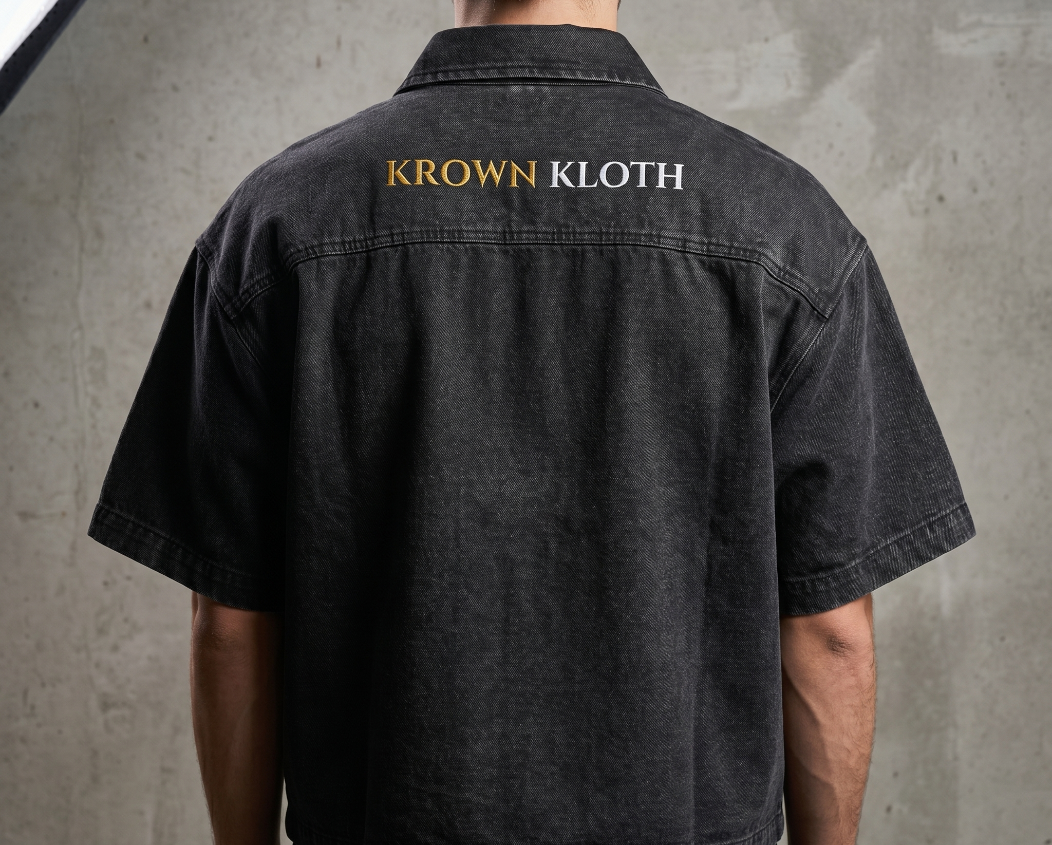 Krown Kloth Obsidian Heritage Half-Zip Luxury Streetwear UK
