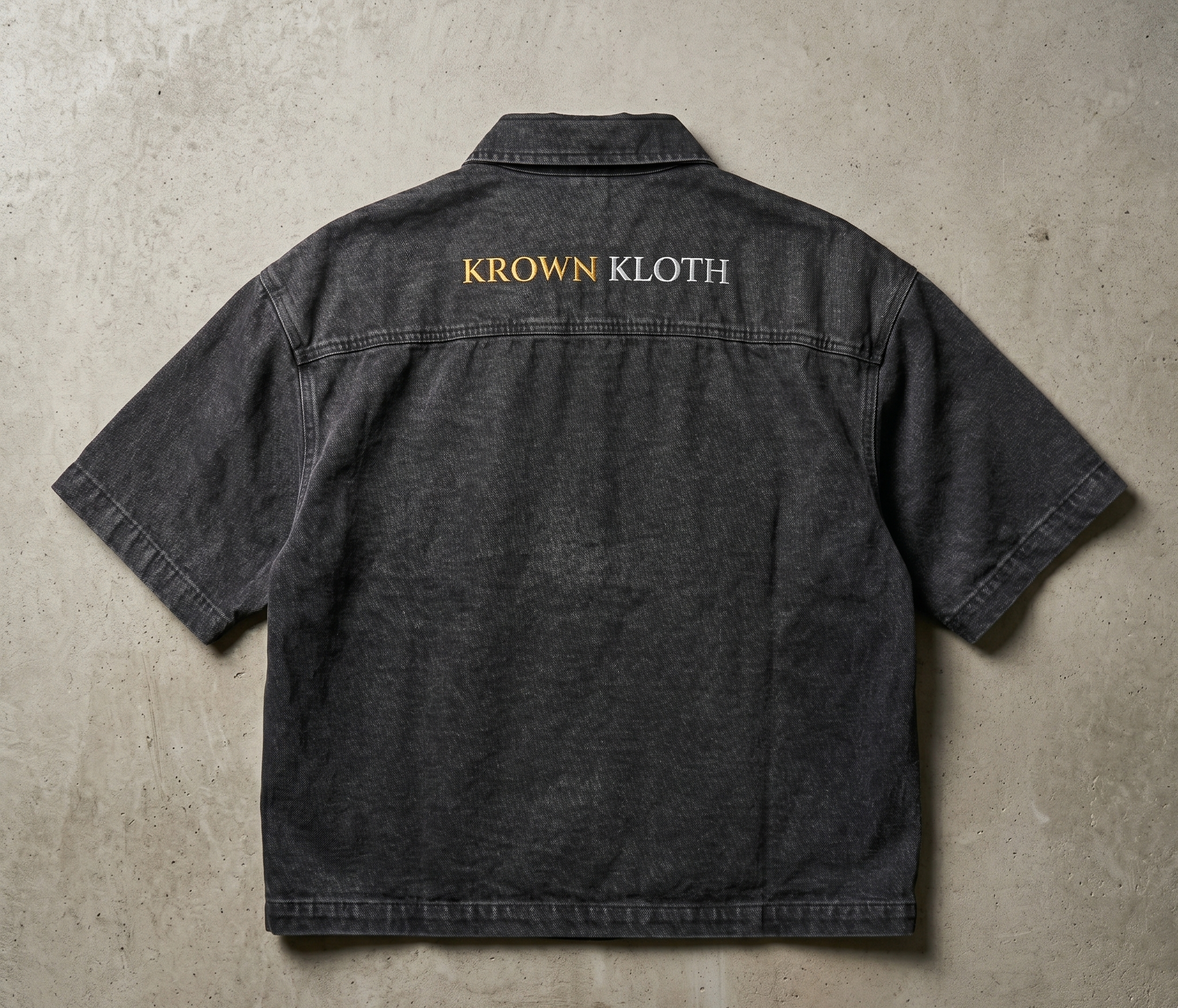 Krown Kloth Obsidian Heritage Half-Zip Luxury Streetwear UK