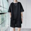 Loose Short Sleeve T-shirt Shorts Trendy Handsome Casual Two-piece Suit - Image 4