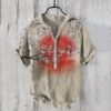 Summer Men's Shirts National Trendy Style Three Breasted - Image 4