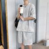 Loose Short Sleeve T-shirt Shorts Trendy Handsome Casual Two-piece Suit - Image 7