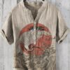 Summer Men's Shirts National Trendy Style Three Breasted - Image 6