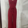 Women's Solid Color Slim Elastic Pleated Two-Piece Suit - Image 10