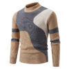 Men's Half-high Collar Colored Pullover Sweater - Image 5
