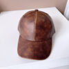 Washed Old Patent Leather Baseball Hat - Image 8