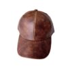 Washed Old Patent Leather Baseball Hat - Image 3