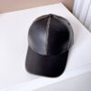 Washed Old Patent Leather Baseball Hat - Image 6