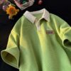 Summer Retro Easy Matching Lapel Half Sleeve - Image 2