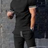Men's Short-sleeved T-shirt Casual Shorts Two-piece Set - Image 8