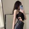 Women's Elegant Polyester Top – Casual Chic Blouse in White, Black & Khaki - Image 3