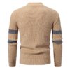 Men's Half-high Collar Colored Pullover Sweater - Image 3