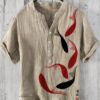 Summer Men's Shirts National Trendy Style Three Breasted - Image 8