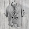 Summer Men's Shirts National Trendy Style Three Breasted - Image 7