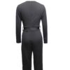 Women’s Slim-Fit V-Neck Long Sleeve Jumpsuit – Sexy Stretch Casual Style | Krown Kloth - Image 3